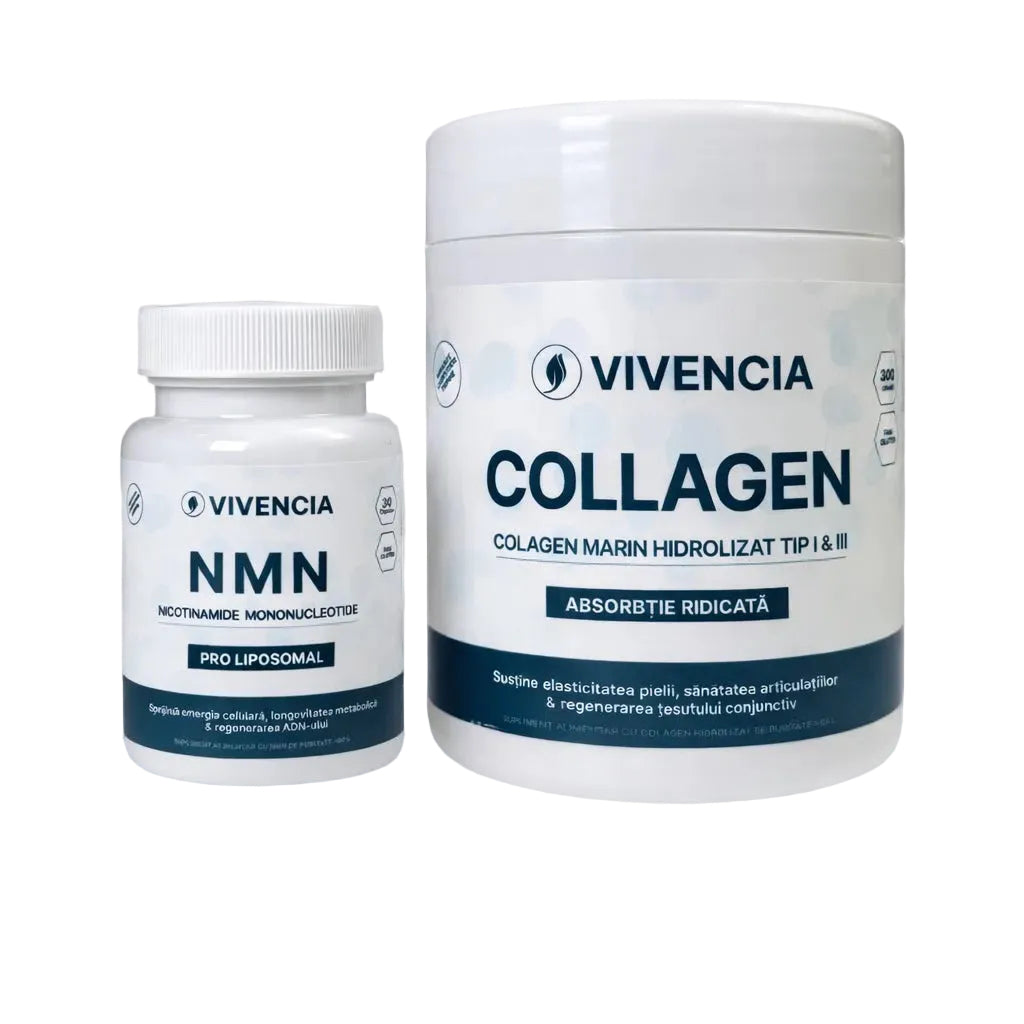 Vivencia Pachet NMN Pro Liposomal + Colagen Marin 300g