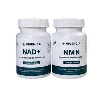 Vivencia Pachet NMN + NAD+ 500mg – Stack Energie Celulară