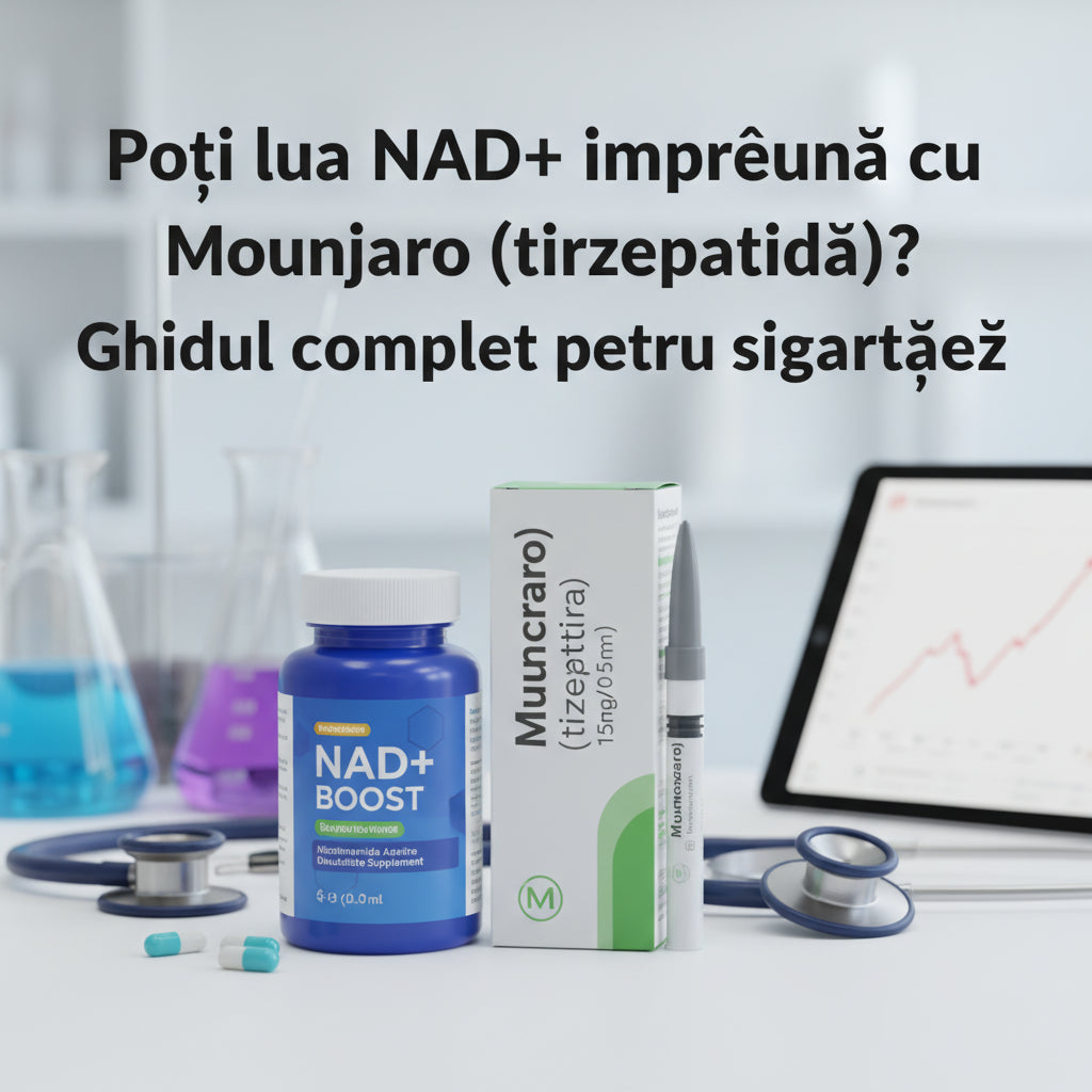 Poți lua NAD+ împreună cu Mounjaro (tirzepatidă)? Ghidul complet pentru siguranță