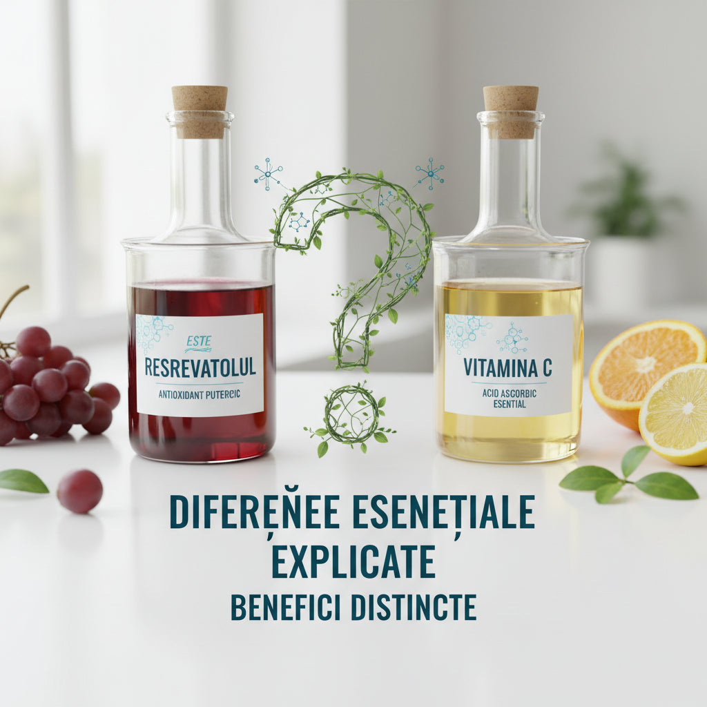 Este Resveratrolul Similar cu Vitamina C? Diferențele Esențiale Explicate