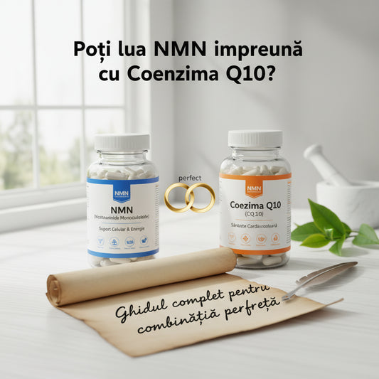 Poți lua NMN împreună cu Coenzima Q10? Ghidul complet pentru combinația perfectă
