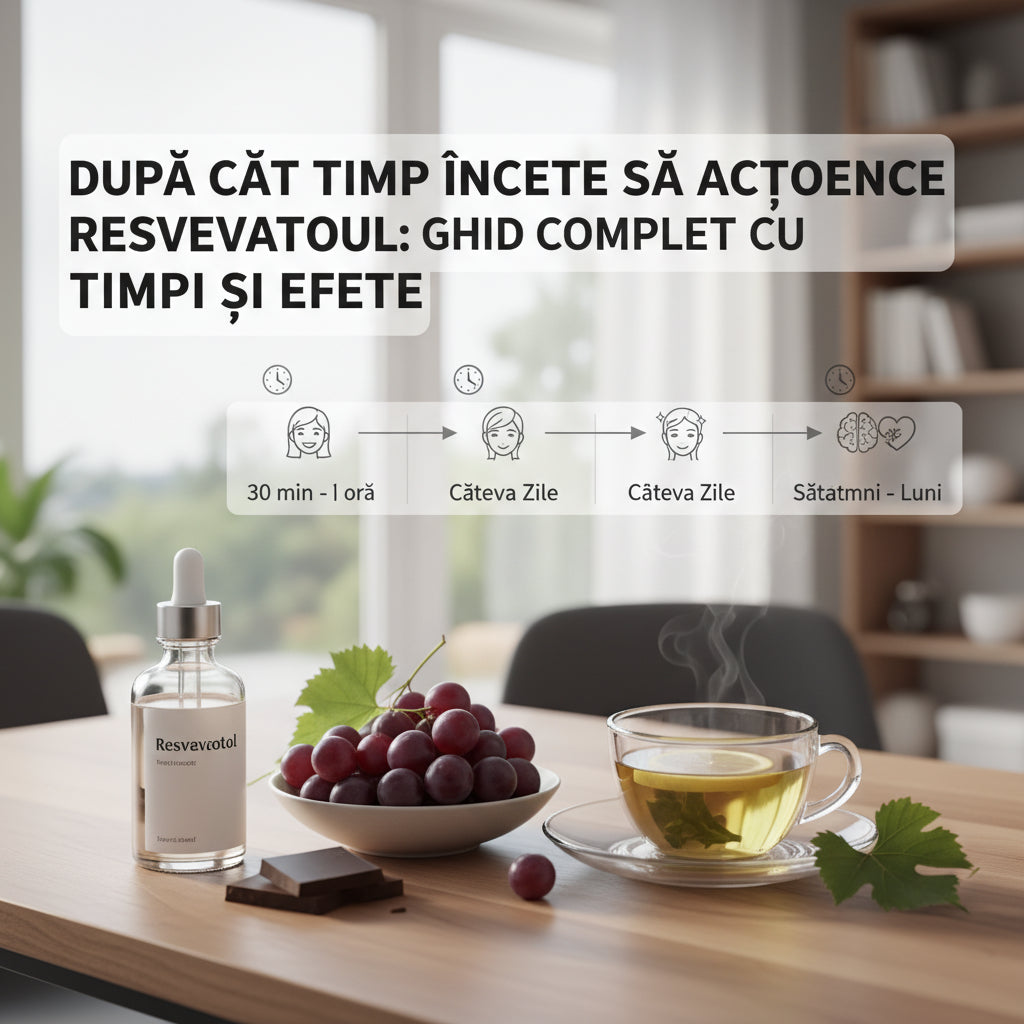 După Cât Timp Începe să Acționeze Resveratrolul: Ghid Complet cu Timpi și Efecte