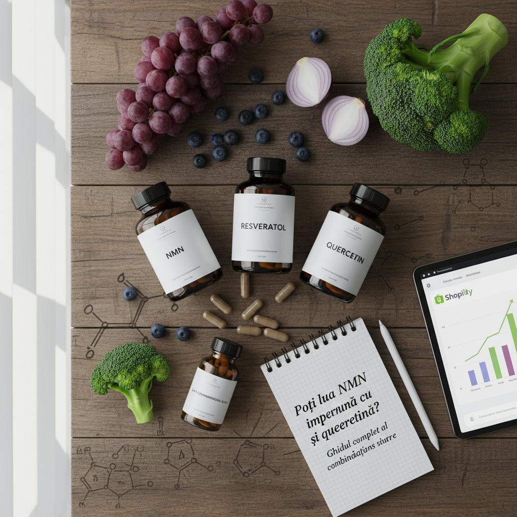 Poți lua NMN împreună cu resveratrol și quercetină? Ghidul complet al combinațiilor sigure