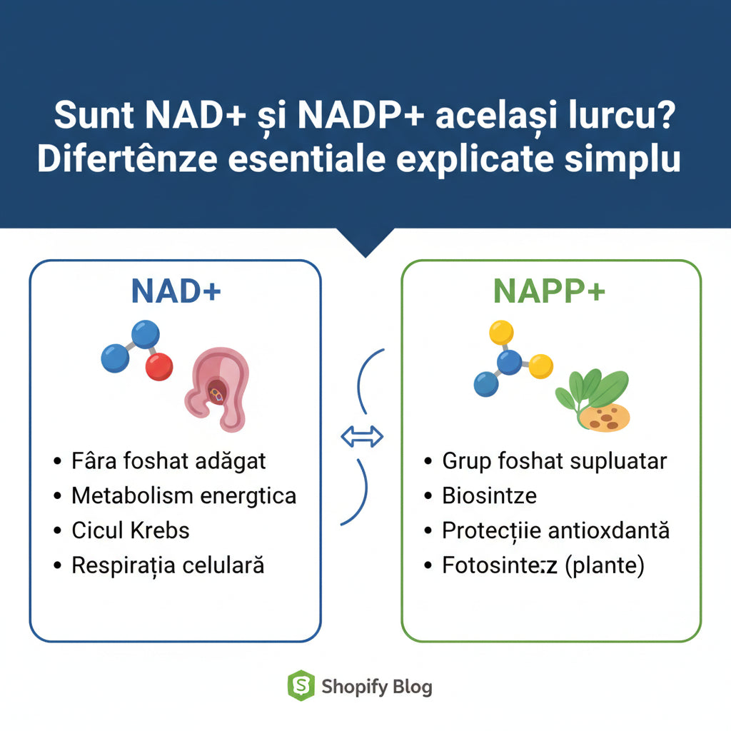 Sunt NAD+ și NADP+ același lucru? Diferențele esențiale explicate simplu