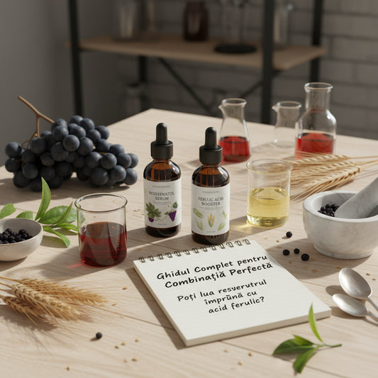 Poți lua resveratrol împreună cu acid ferulic? Ghidul complet pentru combinația perfectă