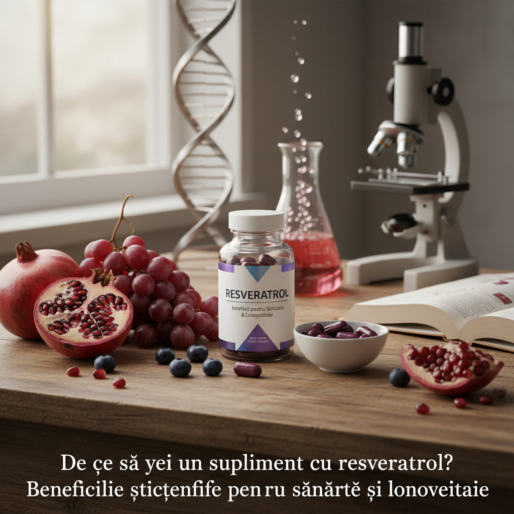 De ce să iei un supliment cu resveratrol? Beneficiile științifice pentru sănătate și longevitate