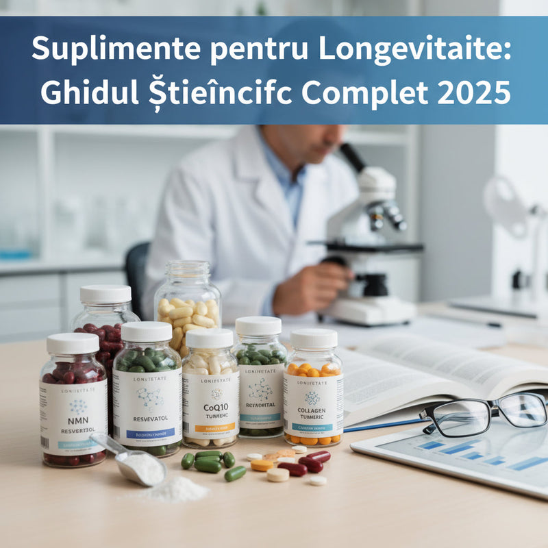 Suplimente pentru Longevitate: Ghidul Științific Complet 2025