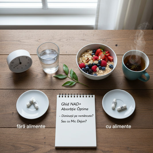 Se ia NAD+ cu sau fără alimente? Ghidul complet pentru absorbție optimă