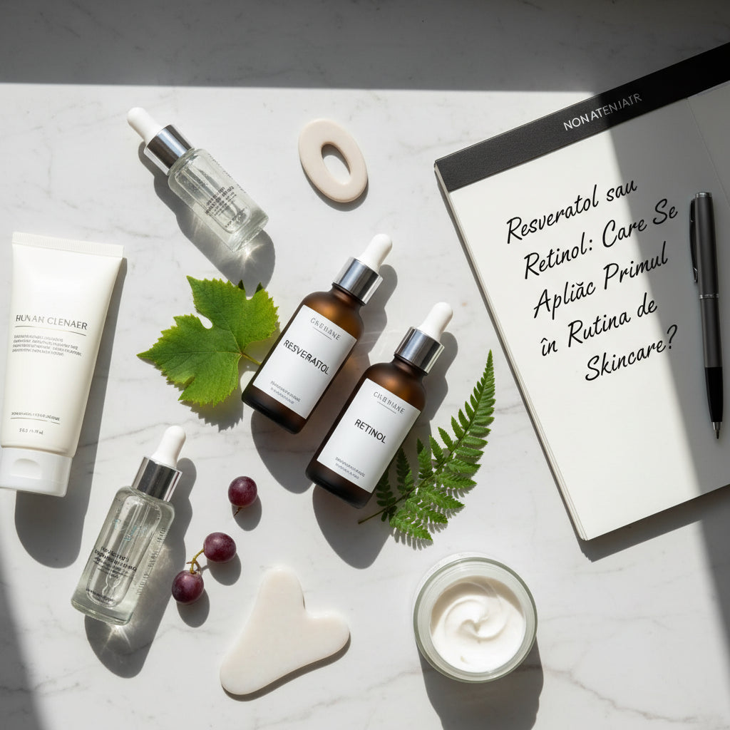 Resveratrol sau Retinol: Care Se Aplică Primul în Rutina de Skincare?