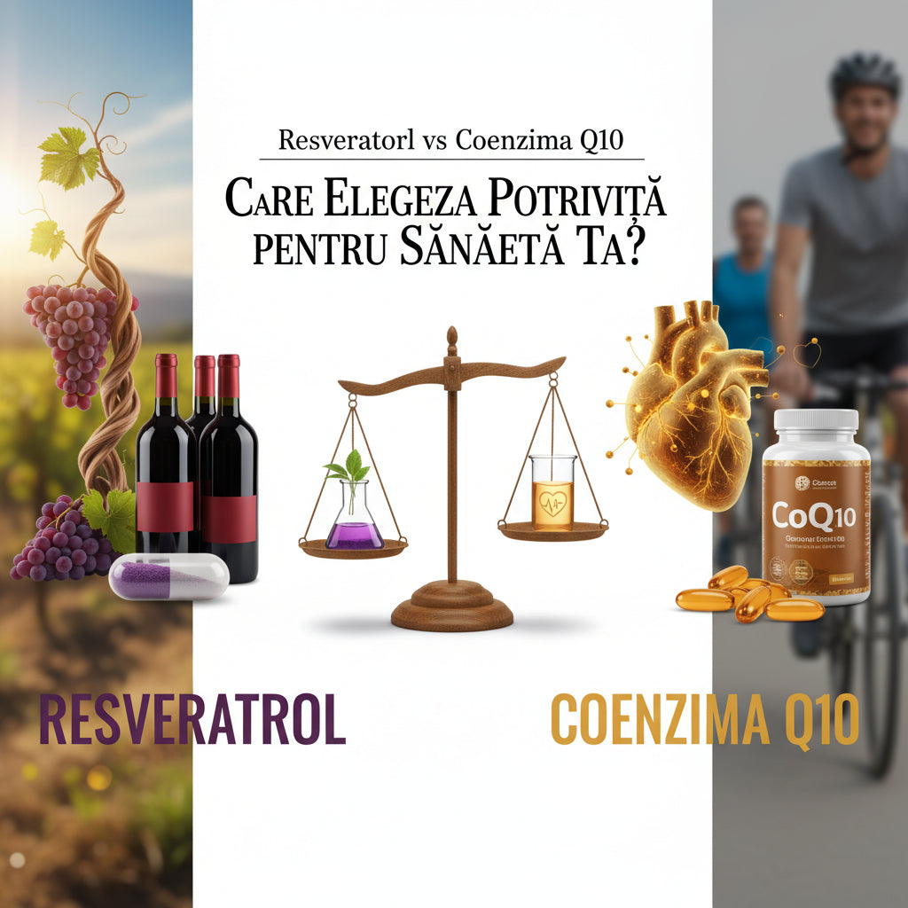 Resveratrol vs Coenzima Q10: Care Este Alegerea Potrivită pentru Sănătatea Ta?