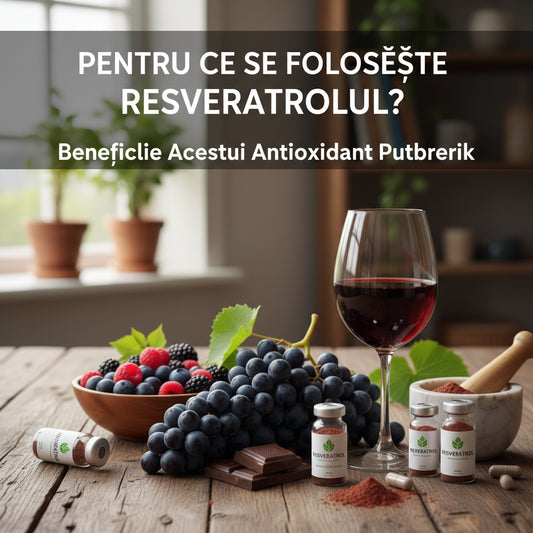 Pentru ce se folosește resveratrolul? Beneficiile acestui antioxidant puternic