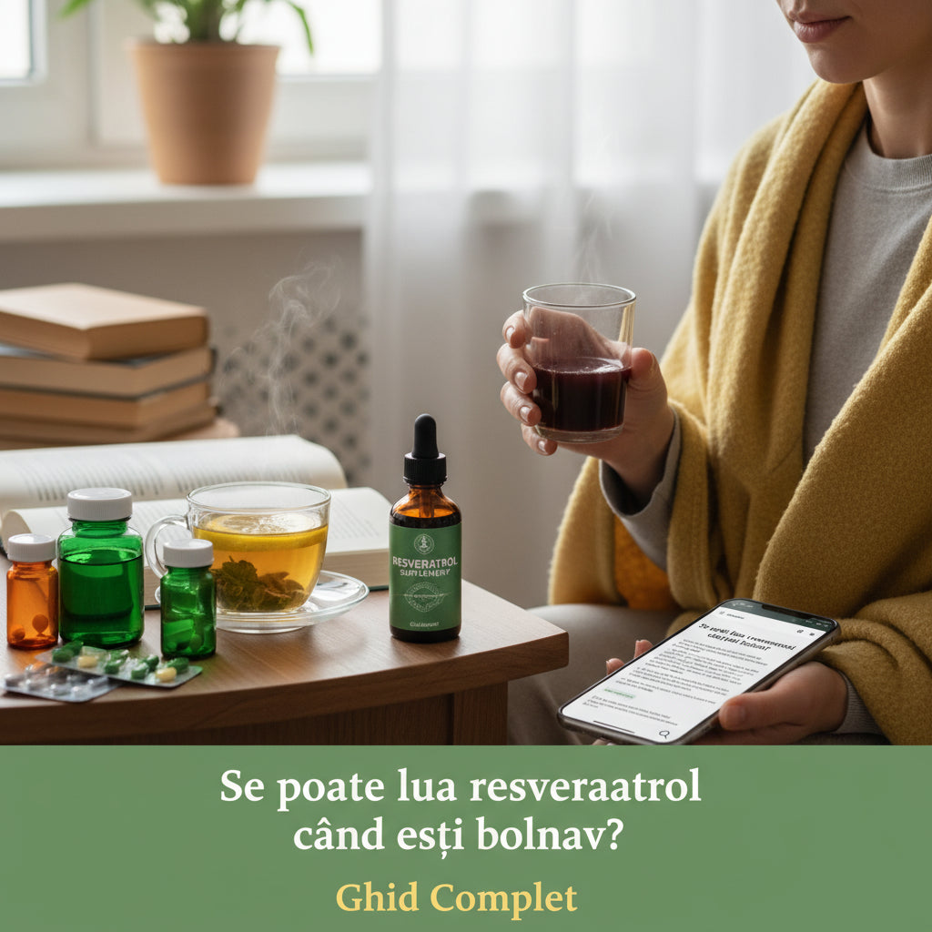 Se poate lua resveratrol când ești bolnav? Ghidul complet pentru administrarea sigură
