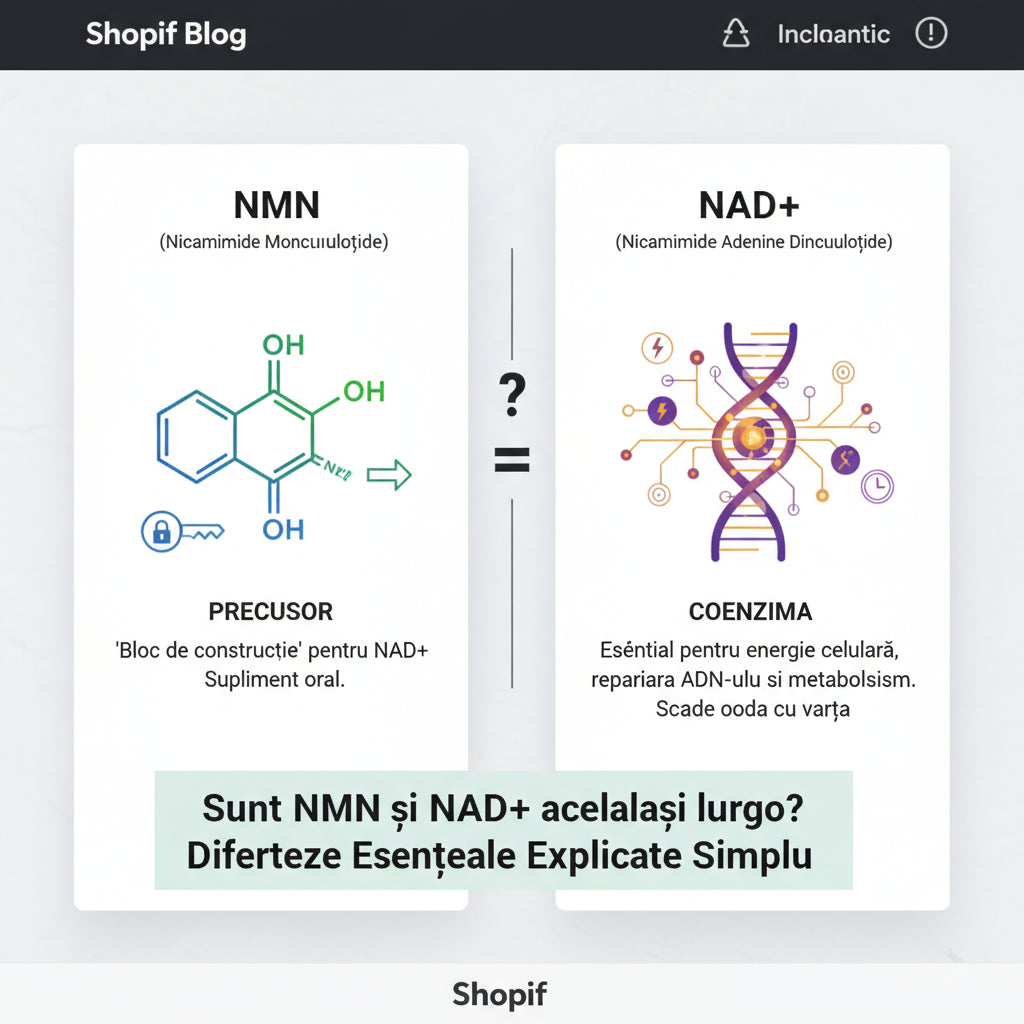 Sunt NMN și NAD același lucru? Diferențele esențiale explicate simplu