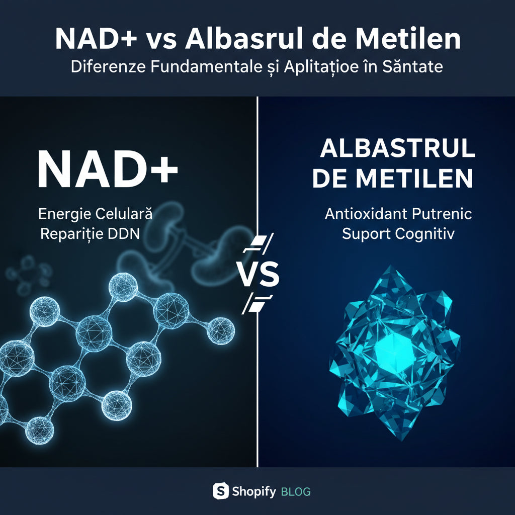 NAD+ vs Albastrul de Metilen: Diferențe Fundamentale și Aplicații în Sănătate