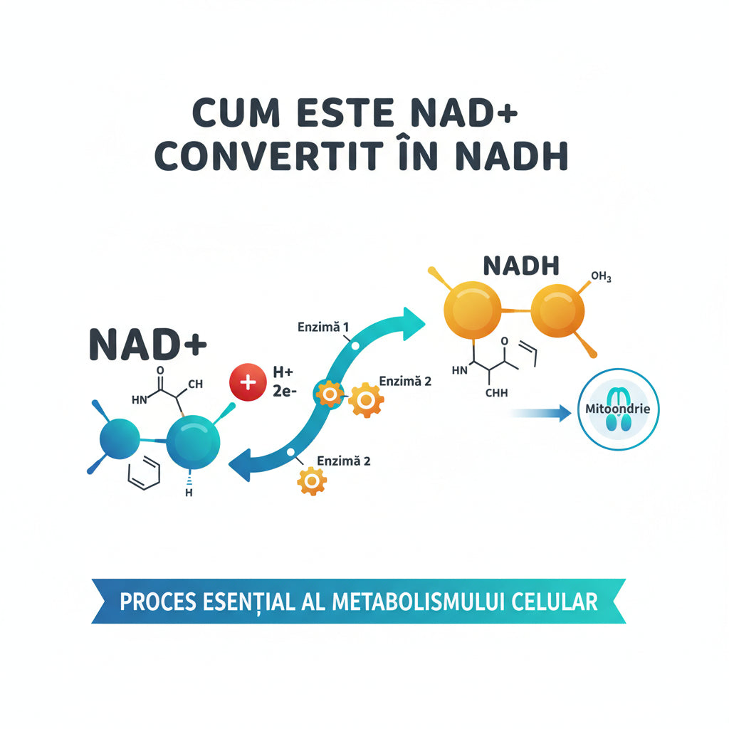 Cum Este NAD+ Convertit în NADH: Procesul Esențial al Metabolismului Celular