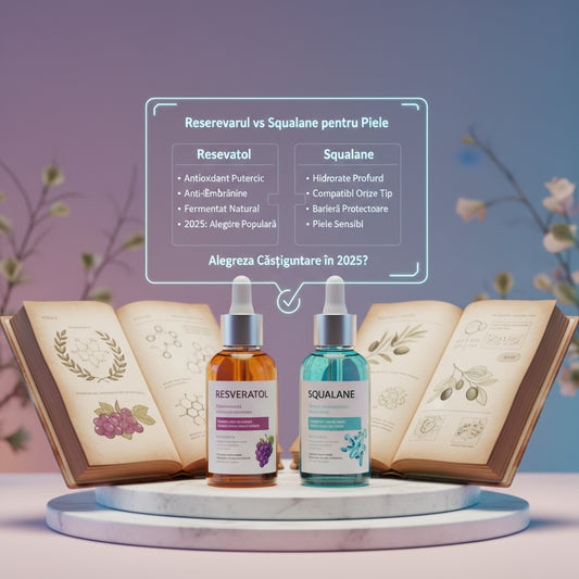 Resveratrol vs Squalane pentru Piele: Care Este Alegerea Câștigătoare în 2025?