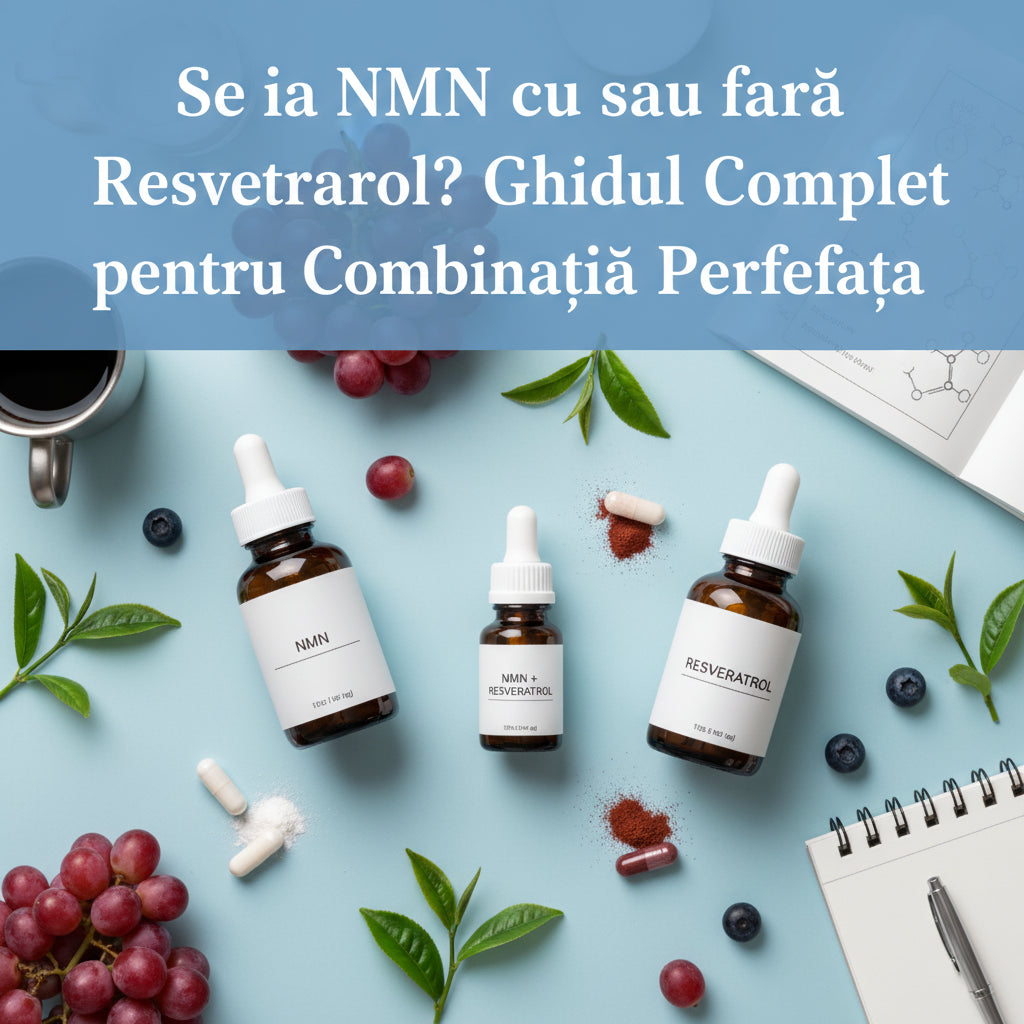 Se ia NMN cu sau fără Resveratrol? Ghidul Complet pentru Combinația Perfectă