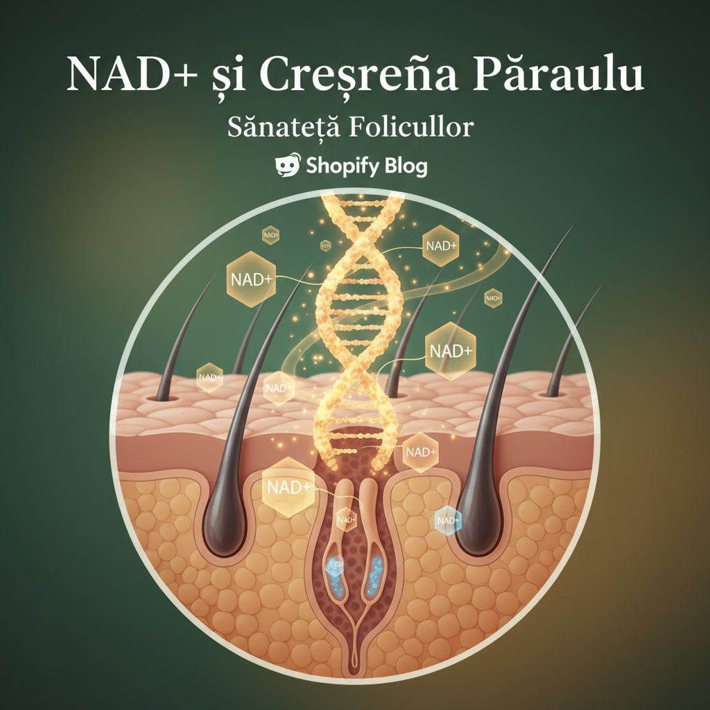 NAD+ și Creșterea Părului: Cum Influențează Această Moleculă Sănătatea Foliculilor