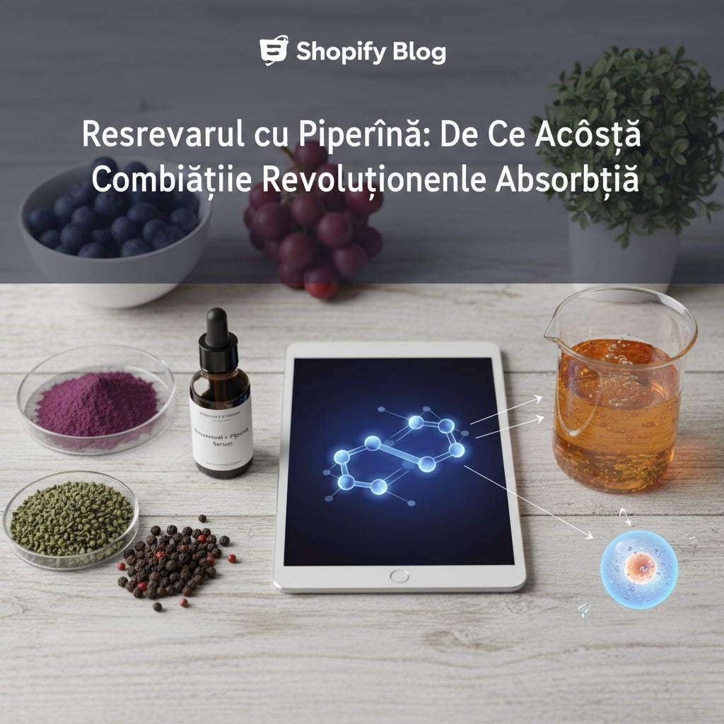 Resveratrol cu Piperină: De Ce Această Combinație Revoluționează Absorbția