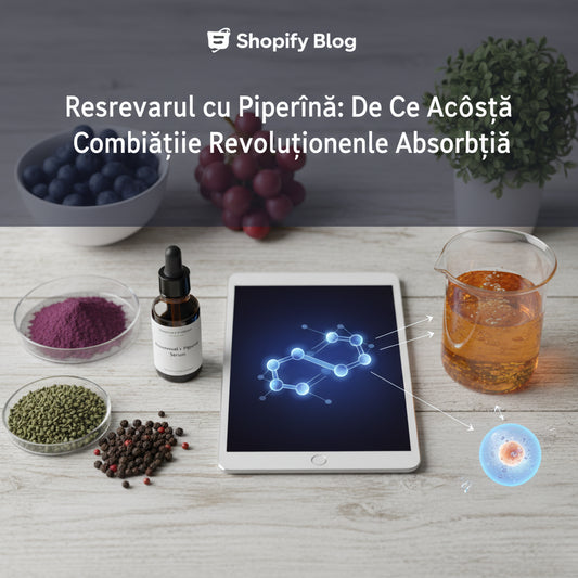 Resveratrol cu Piperină: De Ce Această Combinație Revoluționează Absorbția