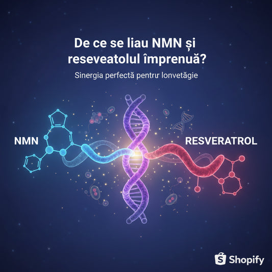 De ce se iau NMN și resveratrolul împreună? Sinergia perfectă pentru longevitate