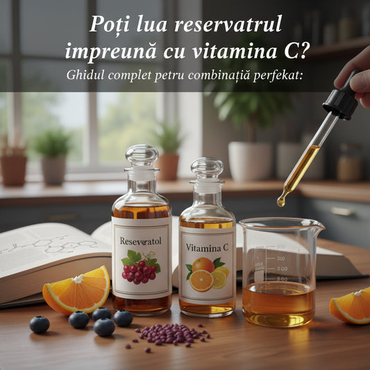 Poți lua resveratrol împreună cu vitamina C? Ghidul complet pentru combinația perfectă