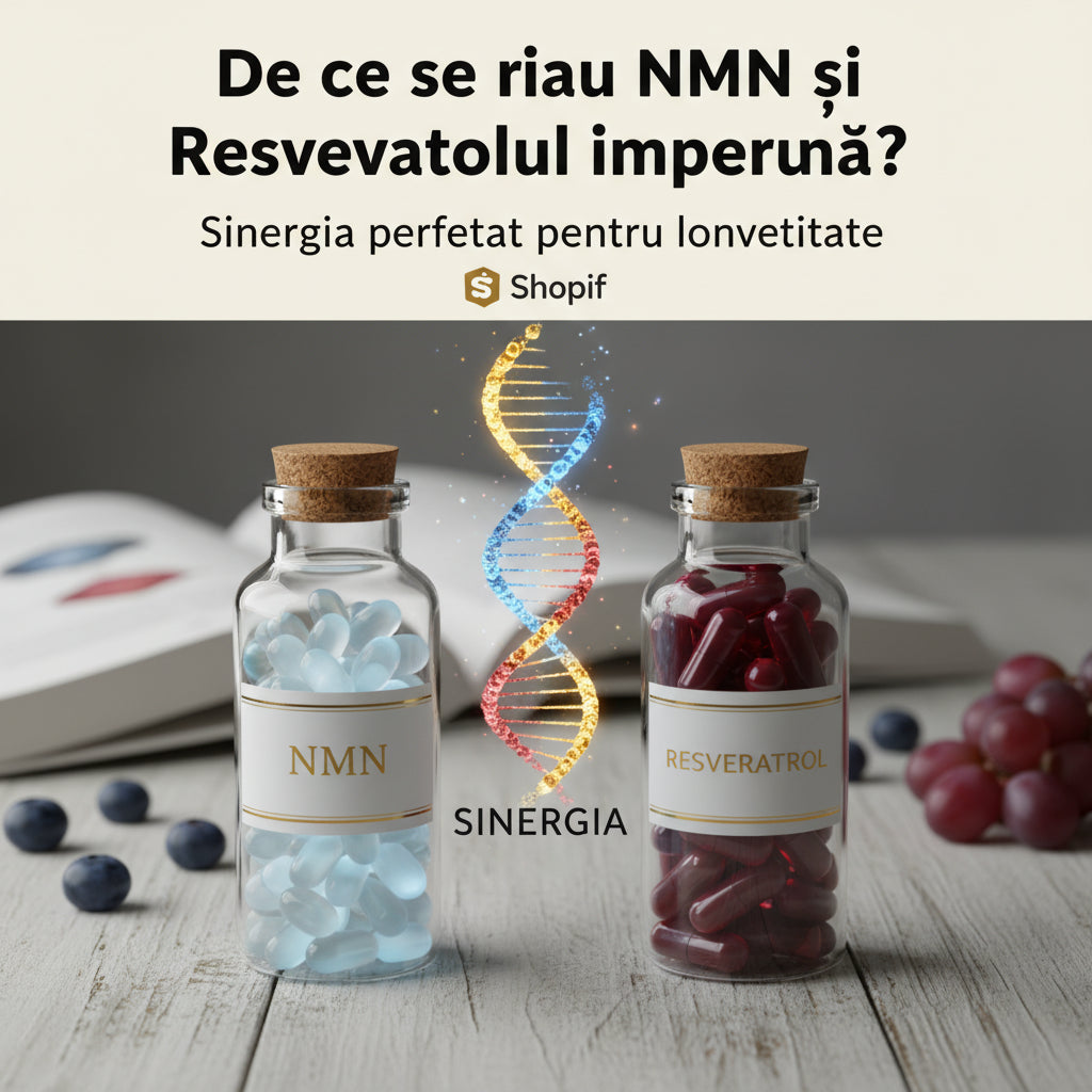 De ce se iau NMN și Resveratrolul împreună? Sinergia perfectă pentru longevitate