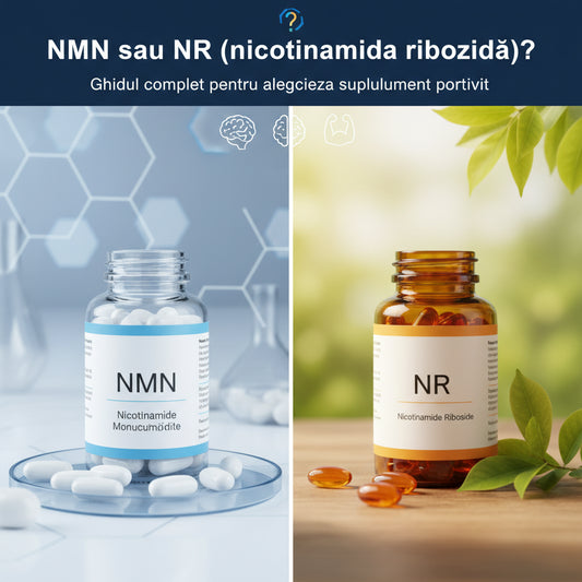 NMN sau NR (nicotinamida ribozidă)? Ghidul complet pentru alegerea suplimentului potrivit