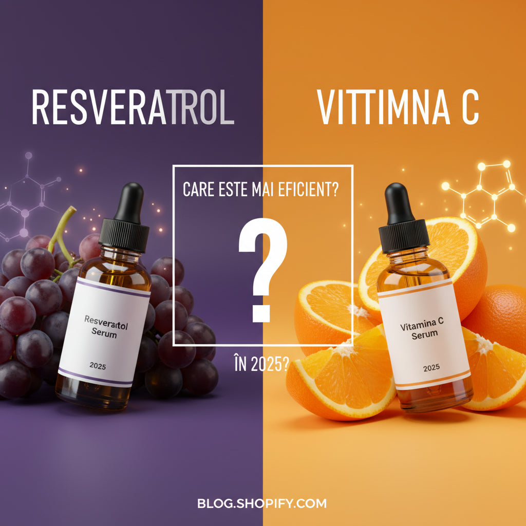 Resveratrol vs Vitamina C pentru Piele: Care Este Mai Eficient în 2025?