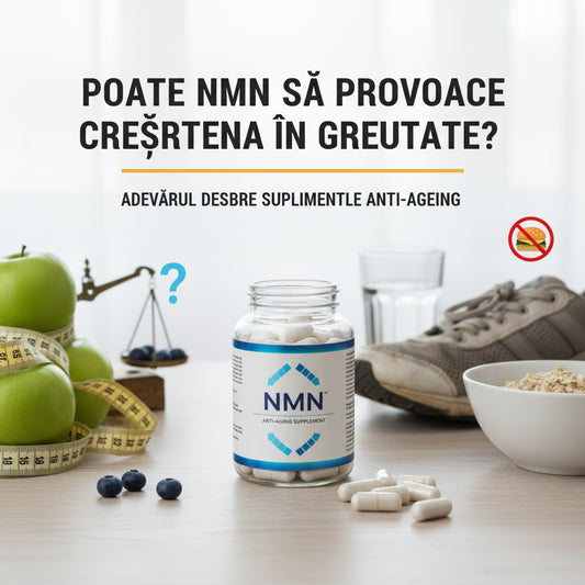 Poate NMN să provoace creșterea în greutate? Adevărul despre suplimentele anti-aging
