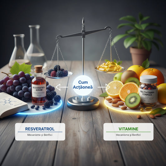 Cum Acționează Resveratrolul în Comparație cu Vitaminele: Mecanisme și Beneficii