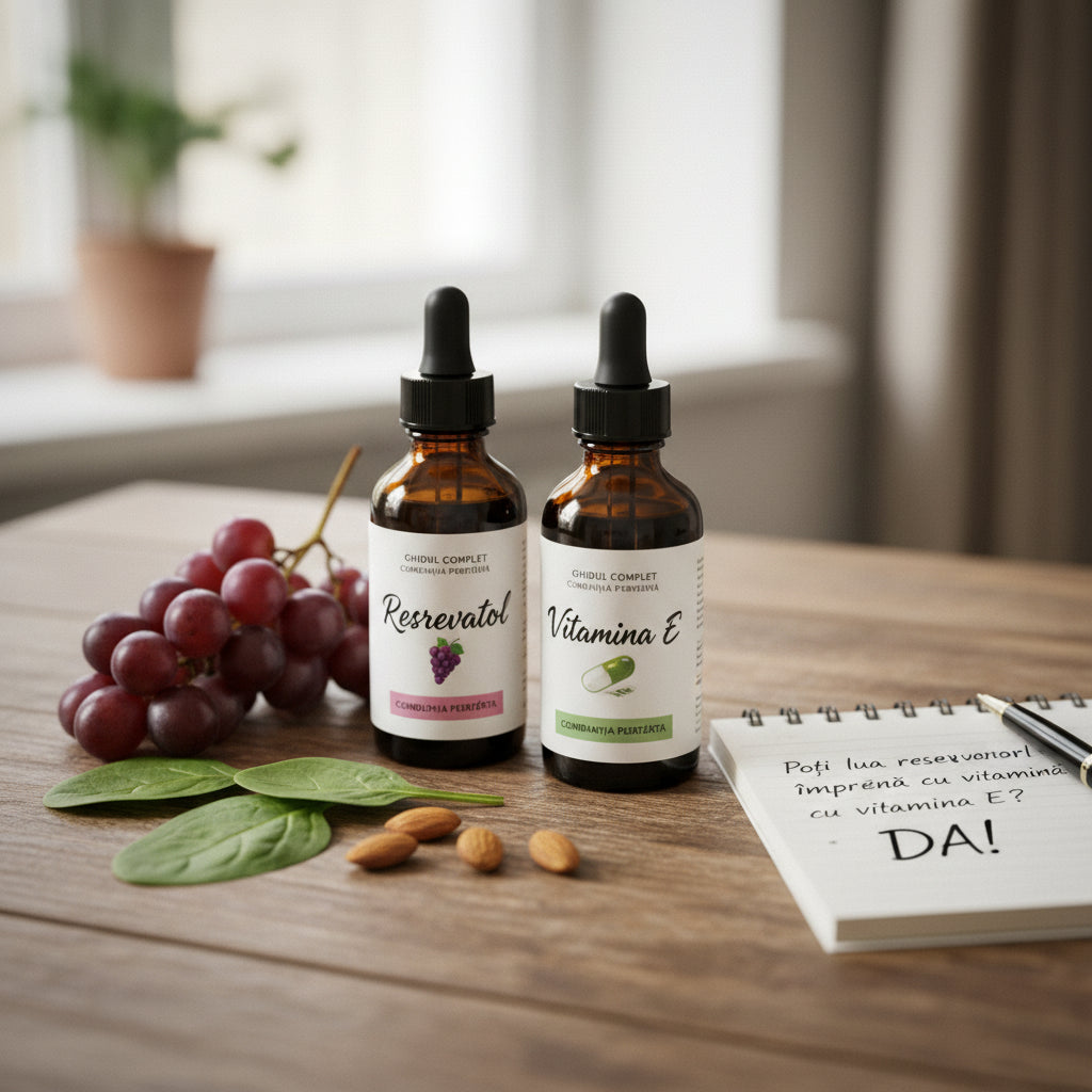 Poți lua resveratrol împreună cu vitamina E? Ghidul complet pentru combinația perfectă