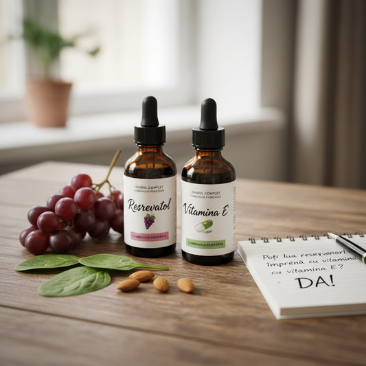 Poți lua resveratrol împreună cu vitamina E? Ghidul complet pentru combinația perfectă