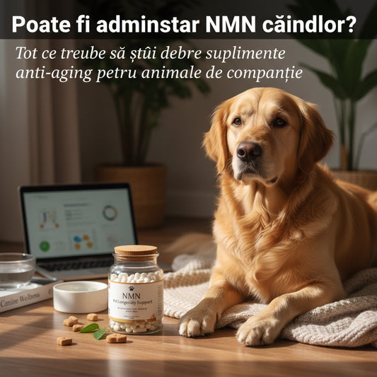 Poate fi administrat NMN câinilor? Tot ce trebuie să știi despre suplimentele anti-aging pentru animalele de companie