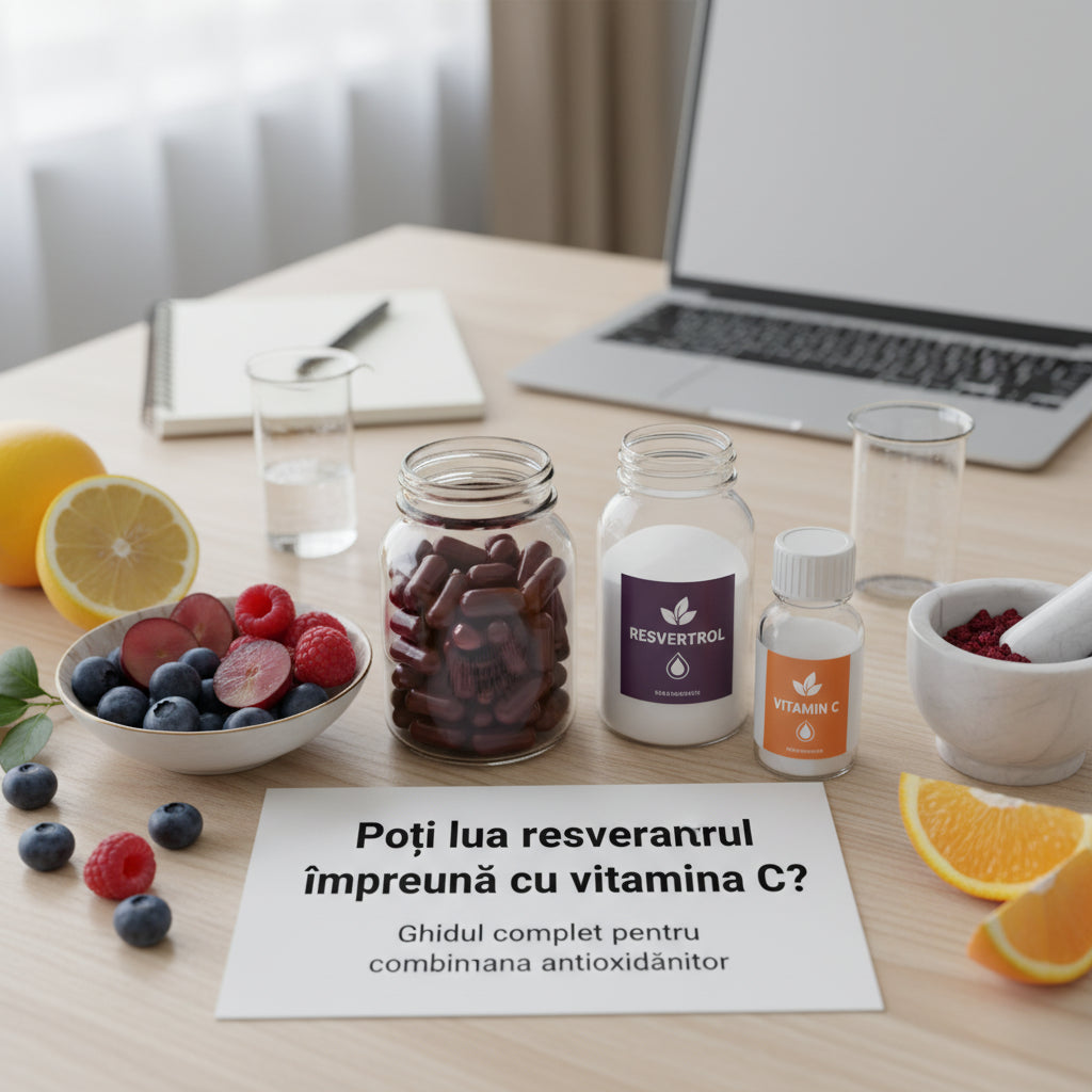 Poți lua resveratrol împreună cu vitamina C? Ghidul complet pentru combinarea antioxidanților