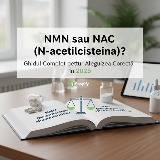 NMN sau NAC (N-acetilcisteina)? Ghidul Complet pentru Alegerea Corectă în 2025