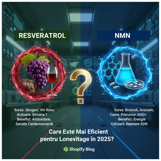 Resveratrol vs NMN: Care Este Mai Eficient pentru Longevitate în 2025?