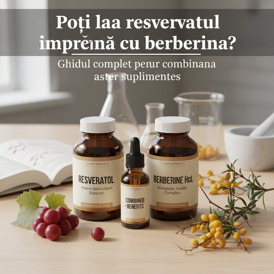Poți lua resveratrol împreună cu berberina? Ghidul complet pentru combinarea acestor suplimente