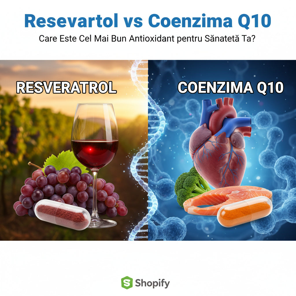 Resveratrol vs Coenzima Q10: Care Este Cel Mai Bun Antioxidant pentru Sănătatea Ta?