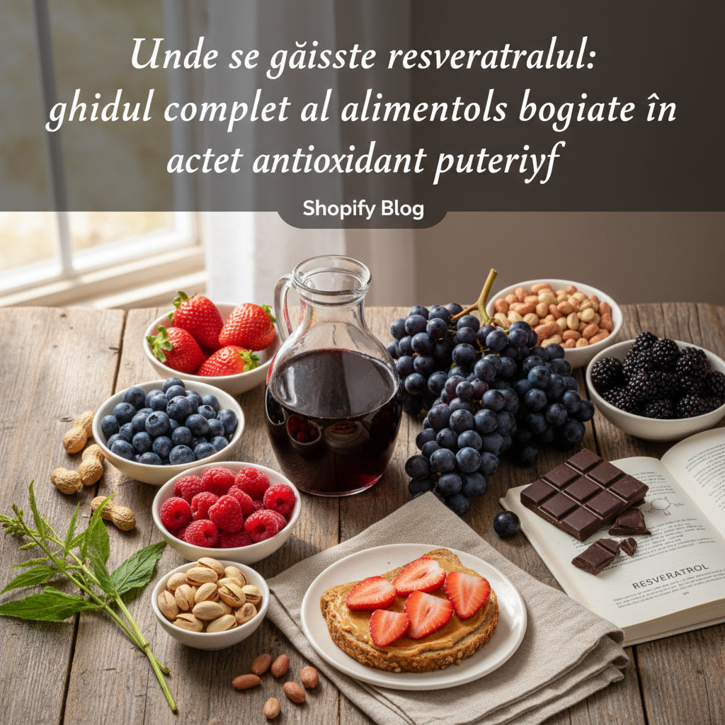 Unde se găsește resveratrolul: ghidul complet al alimentelor bogate în acest antioxidant puternic