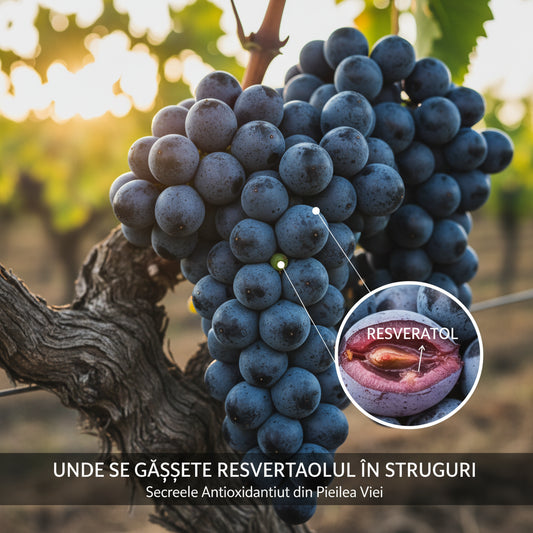 Unde se găsește resveratrolul în struguri: secretele antioxidantului din pielea viei