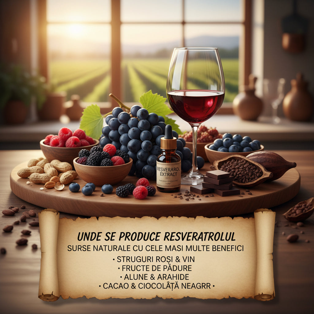 Unde se produce resveratrolul și ce surse naturale oferă cele mai multe beneficii