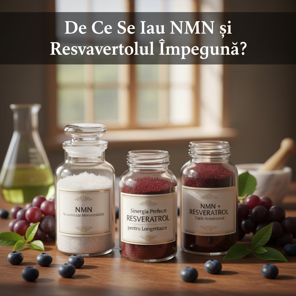 De Ce Se Iau NMN și Resveratrolul Împreună? Sinergia Perfectă pentru Longevitate