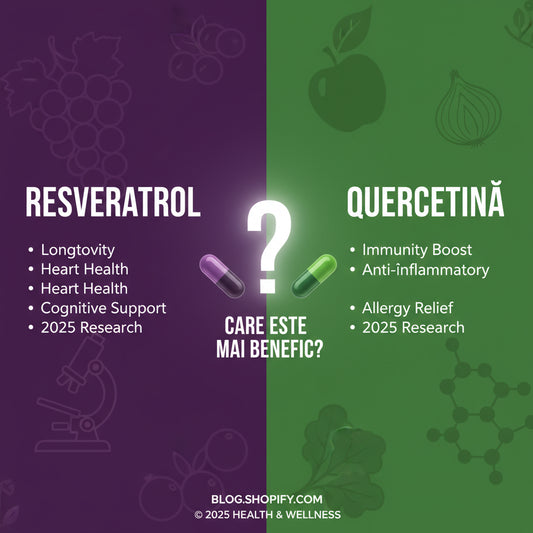 Resveratrol vs Quercetină: Care este mai benefic pentru sănătatea ta în 2025?