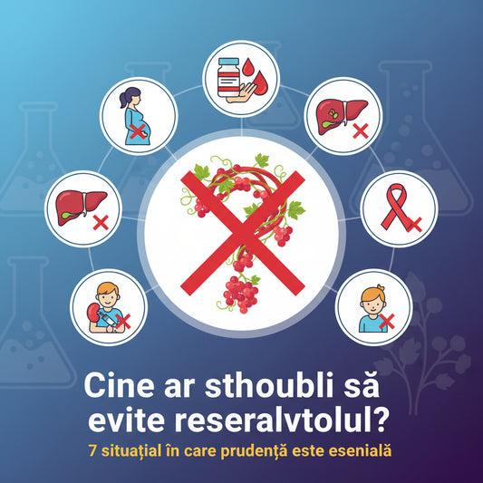 Cine ar trebui să evite resveratrolul? 7 situații în care prudența este esențială
