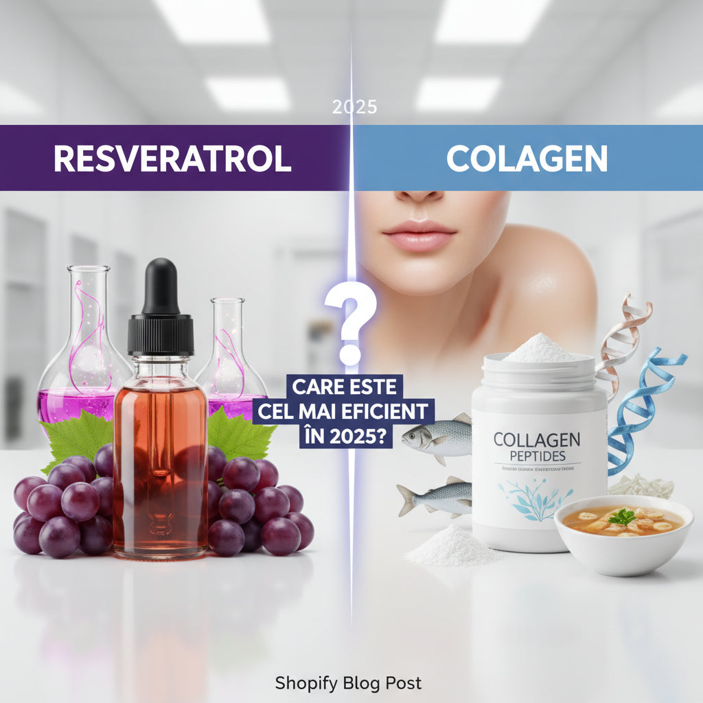 Resveratrol vs Colagen pentru Piele: Care Este Cel Mai Eficient în 2025?