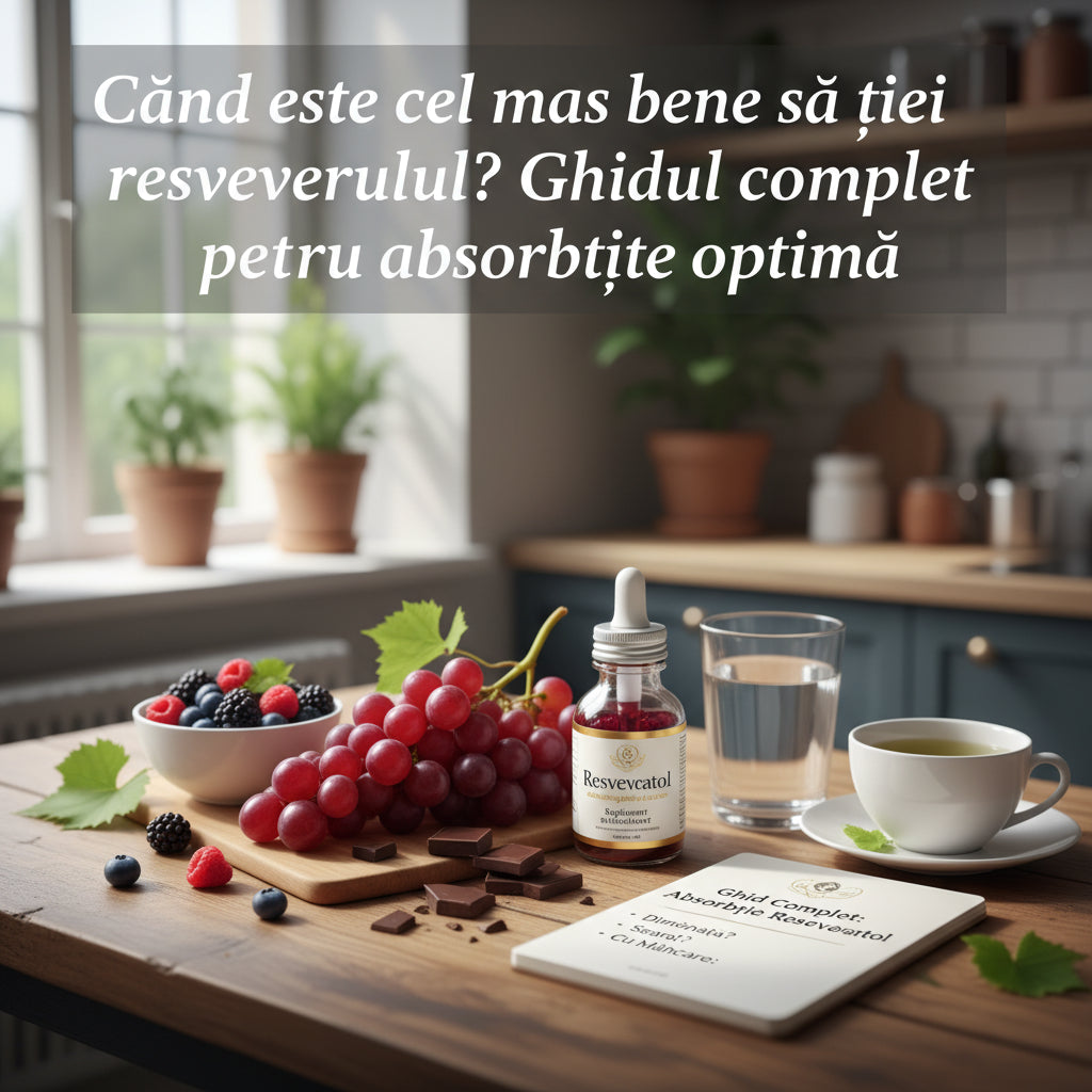 Când este cel mai bine să iei resveratrolul? Ghidul complet pentru absorbție optimă