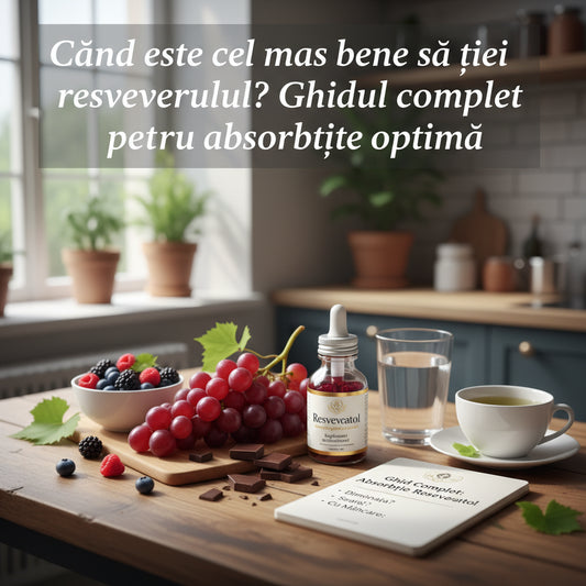 Când este cel mai bine să iei resveratrolul? Ghidul complet pentru absorbție optimă