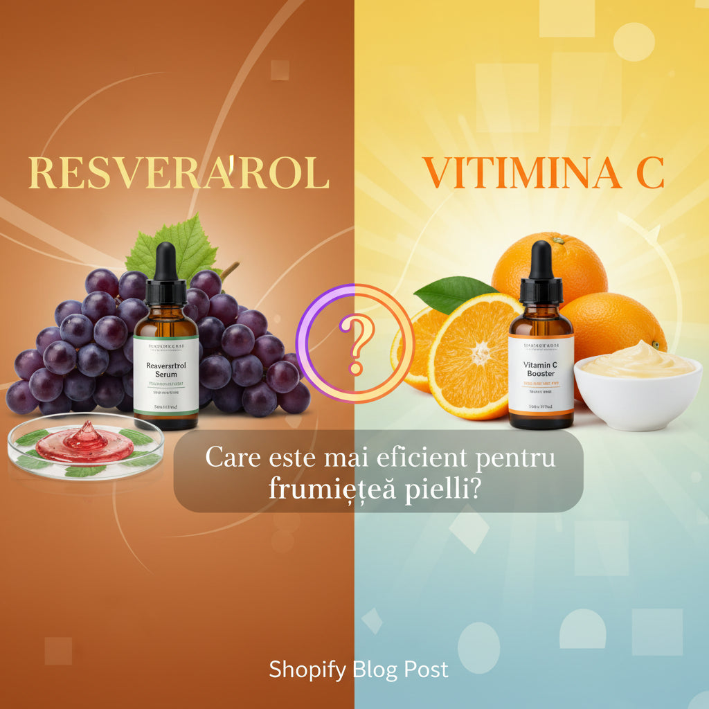 Resveratrol vs Vitamina C: Care este mai eficient pentru frumusețea pielii?