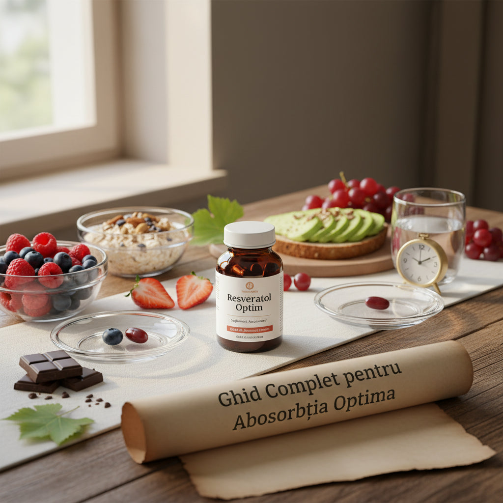 Se ia resveratrolul cu sau fără alimente? Ghidul complet pentru absorbția optimă